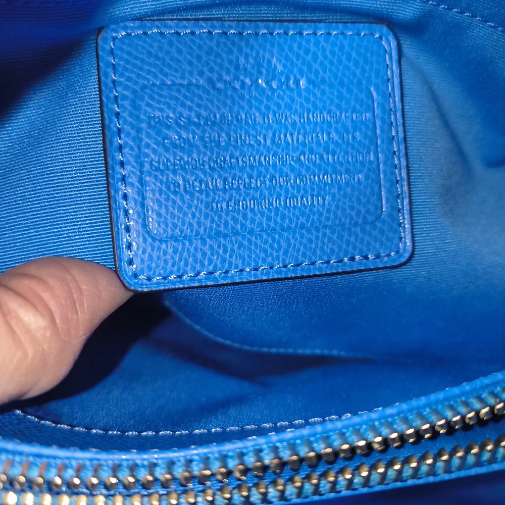 Coach Margot Vibrant Blue Satchel 💙 Rare Blue 💙 2016 Edition 💙 SUMMER COLOR - Picture 2 of 10